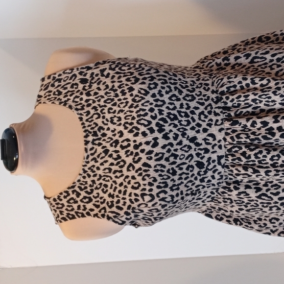 Apt 9 cheetah print midi dress size large - Picture 4 of 8